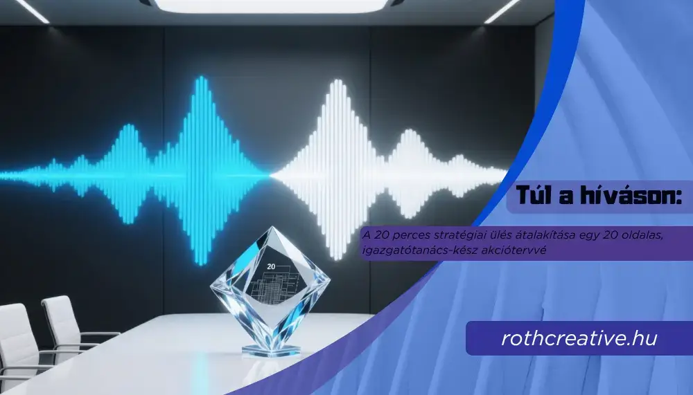 rothcreative - Túl a híváson A 20 perces stratégiai ülés átalakítása egy 20 oldalas, igazgatótanács-kész akciótervvé
