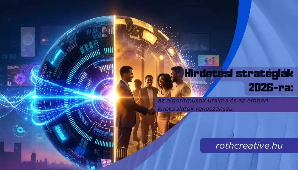 rothcreative - Hirdetési stratégiák 2026-ra az algoritmusok uralma és az emberi kapcsolatok reneszánsza