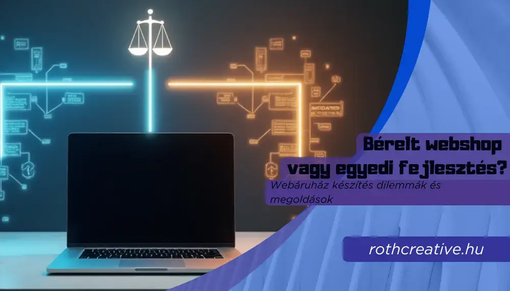 rothcreative - Bérelt webshop vagy egyedi fejlesztés Webáruház készítés dilemmák és megoldások