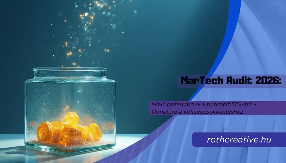rothcreative - MarTech Audit 2026: Miért pazarolod el a büdzséd 51%-át? – Útmutató a költségcsökkentéshez