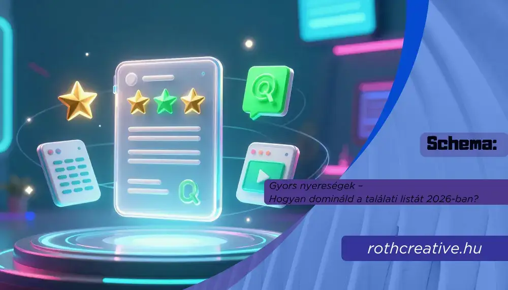 rothcreative - Schema Gyors nyereségek – Hogyan domináld a találati listát 2026-ban