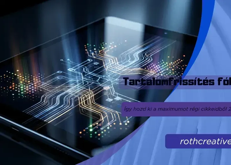 rothcreative - Tartalomfrissítés fókusz Így hozd ki a maximumot régi cikkeidből 2026-ban