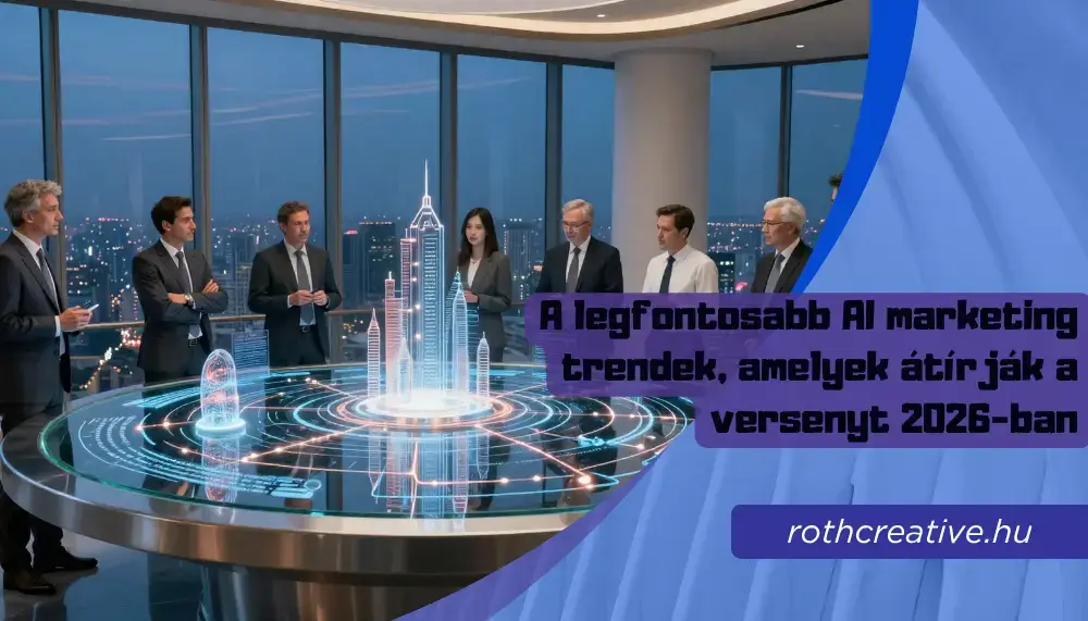 rothcreative - A legfontosabb AI marketing trendek, amelyek átírják a versenyt 2026-ban