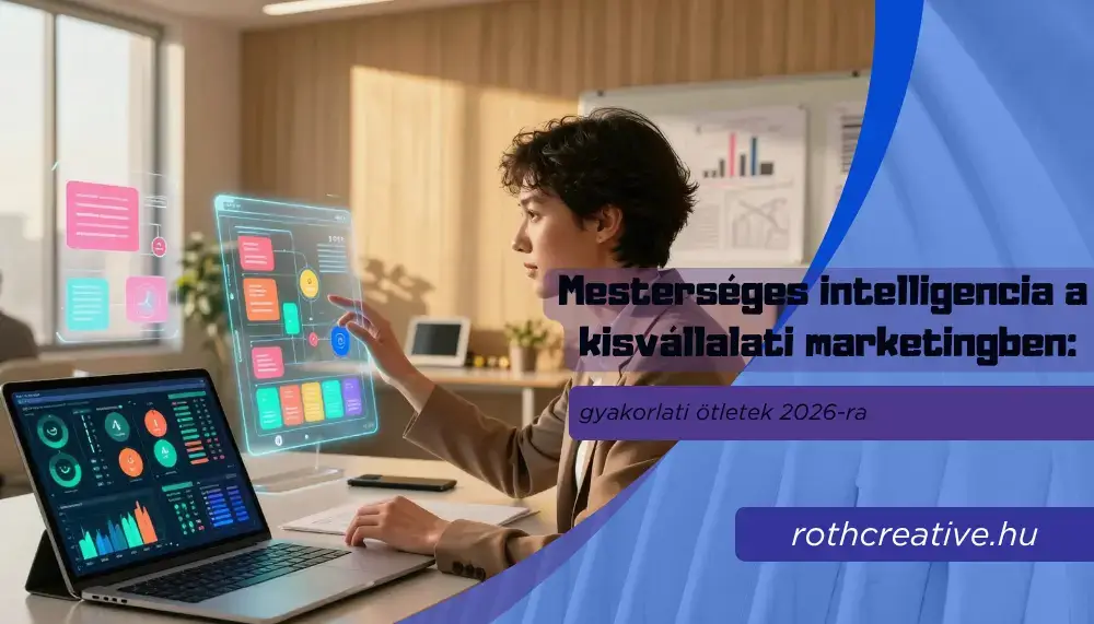 Mesterséges intelligencia a kisvállalati marketingben: gyakorlati ötletek 2026-ra 1 rothcreative - Mesterséges intelligencia a kisvállalati marketingben gyakorlati ötletek 2026-ra