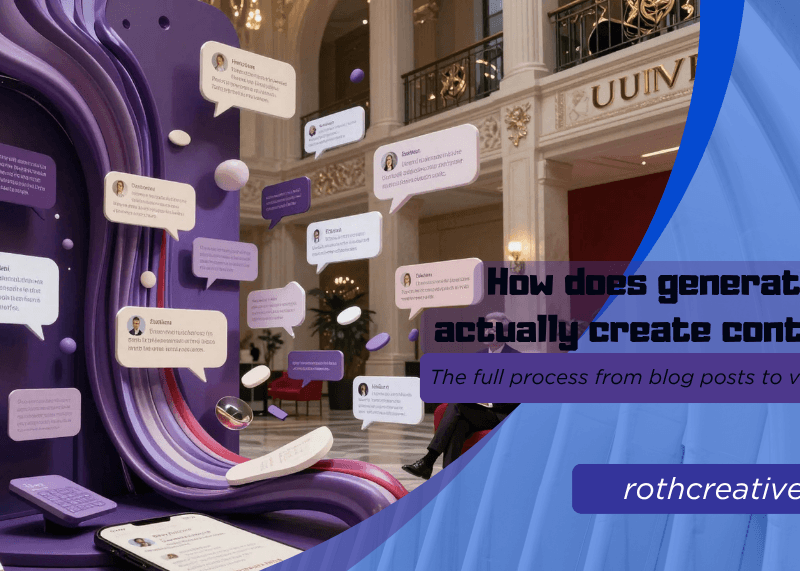 rothcreative - How does generative AI actually create content The full process from blog posts to visuals
