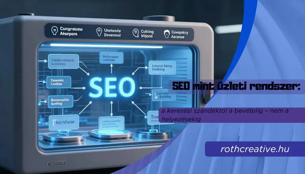 SEO mint üzleti rendszer: a keresési szándéktól a bevételig – nem a helyezésekig 1 rothcreative - SEO mint üzleti rendszer a keresési szándéktól a bevételig – nem a helyezésekig
