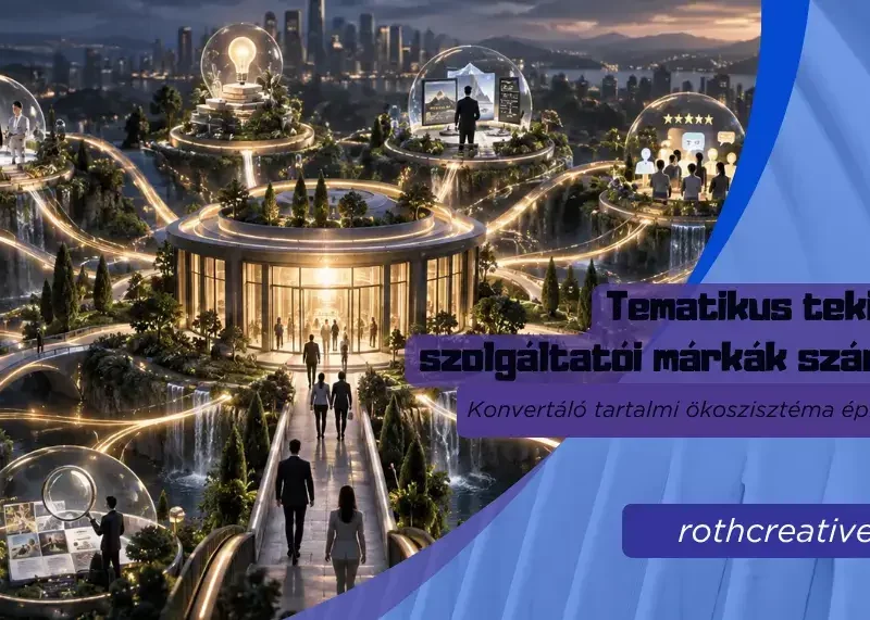 rothcreative - Tematikus tekintély szolgáltatói márkák számára Konvertáló tartalmi ökoszisztéma építése
