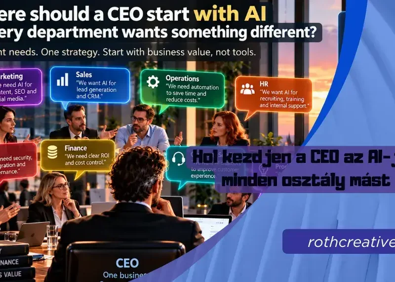 Hol kezdjen a CEO az AI-jal, ha minden osztály mást akar? 3 rothcreative Hol kezdjen a CEO az AI-jal, ha minden osztály mást akar