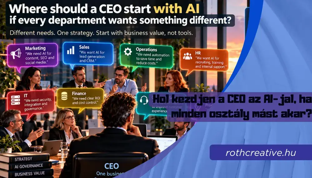 Hol kezdjen a CEO az AI-jal, ha minden osztály mást akar? 1 rothcreative Hol kezdjen a CEO az AI-jal, ha minden osztály mást akar