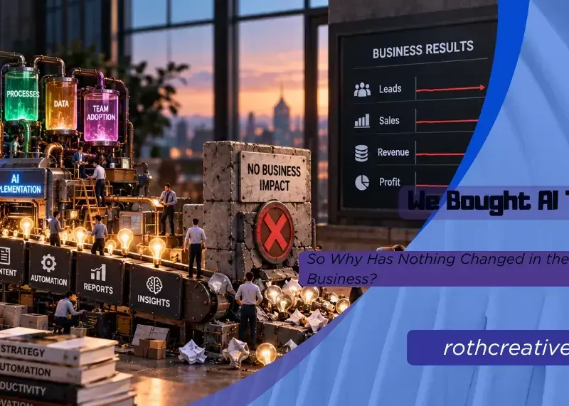 We Bought AI Tools – So Why Has Nothing Changed in the Business? 2 rothcreative We Bought AI Tools – So Why Has Nothing Changed in the Business