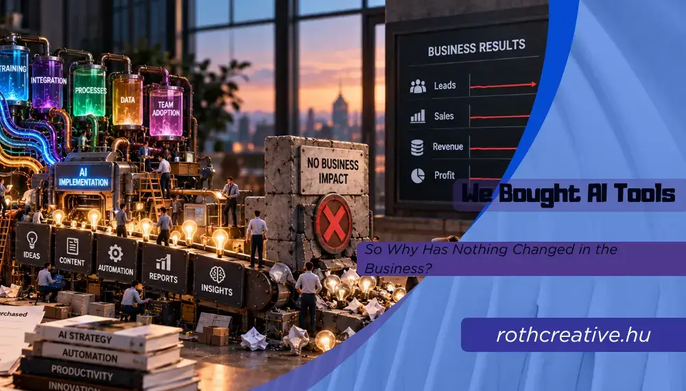 We Bought AI Tools – So Why Has Nothing Changed in the Business? 2 rothcreative We Bought AI Tools – So Why Has Nothing Changed in the Business